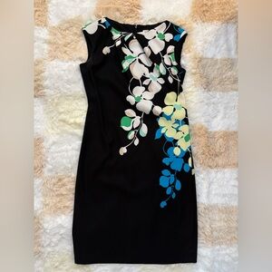 ‼️ Sale ‼️ New York & Company Floral Black Midi Dress